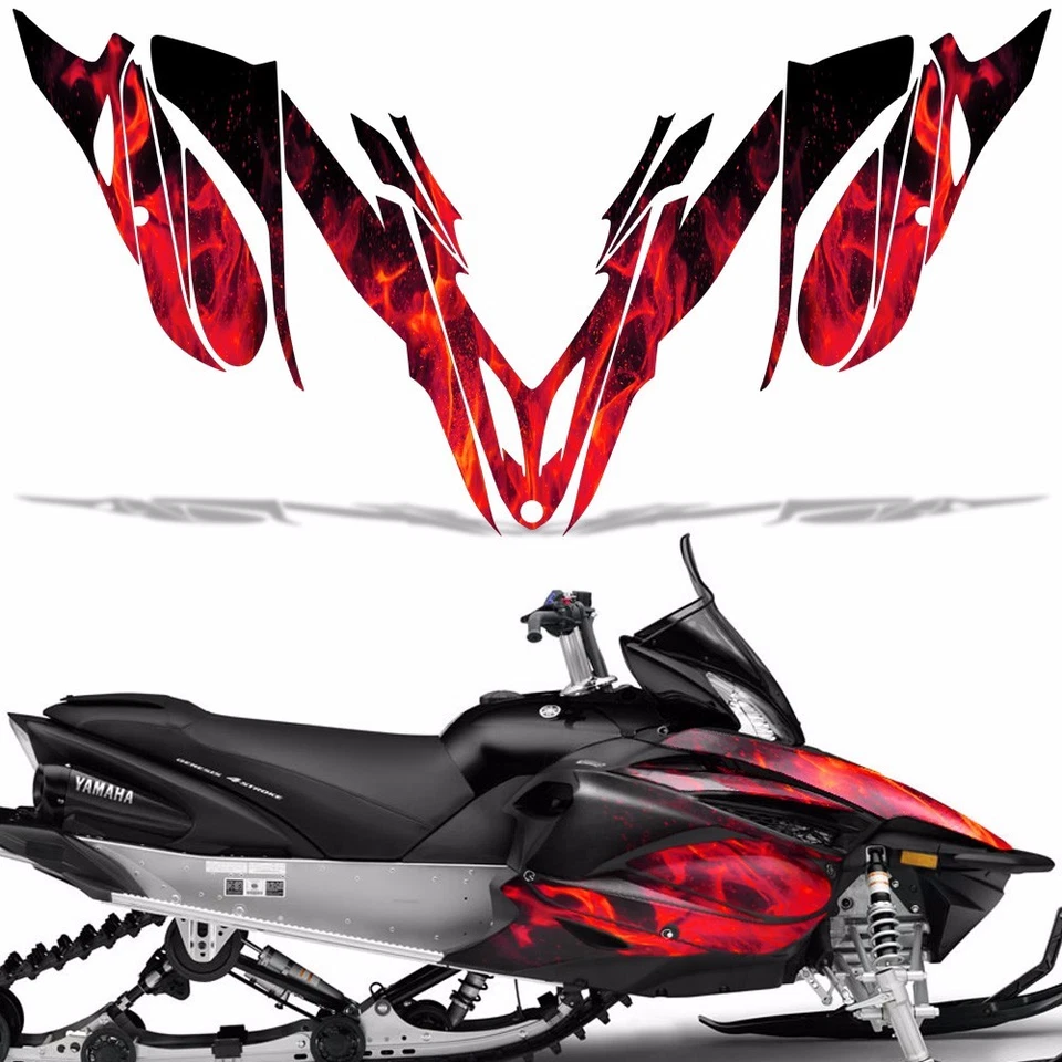 Snowmobile Graphic Decals Stickers For Yamaha Apex 2011-2018 ICE R - Image 1 of 4
