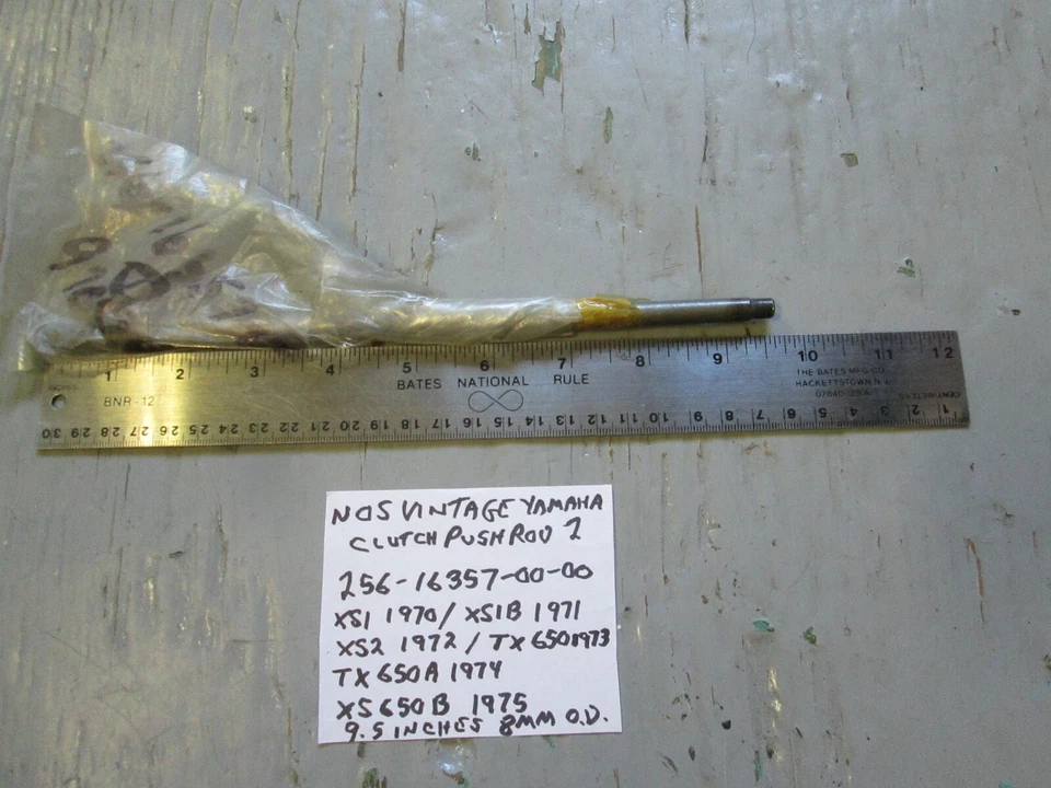 NUEVO DE COLECCIÓN YAMAHA, XS1 / XS2 / TX650 EMBRAGUE VARILLA DE EMPUJE 2, 256-16357-00-00  Foto 1 de 4