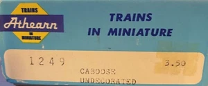 Athearn HO - Caboose (Read description) Undecorated shell - 1249 - SWC3 - Picture 1 of 2