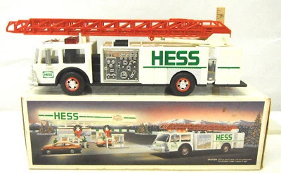 1989 Hess Toy Fire Truck Bank Emergency Flashers Head & Tails Lights Vintage Wow - Image 1 of 4