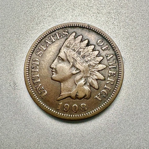 1908-S  INDIAN CENT    NICE DETAIL   SEMI KEY DATE  #3366 Cover
