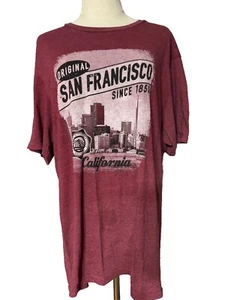 Very Important Tee XL Original San Francisco Red T-shirt California Short Sleeve - Picture 1 of 8