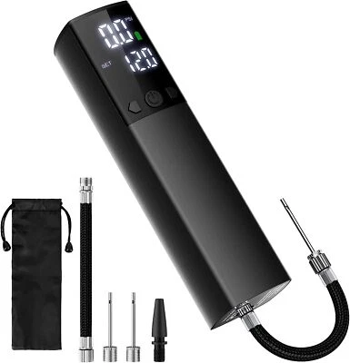 Electric Ball Pump, Portable Automatic Air Pump Fast Ball Inflation LCD Display