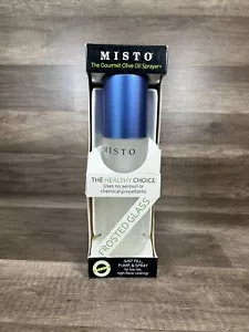 Misto Gourmet Olive Oil Frosted Glass Sprayer Dispenser, Refillable New Blue - Picture 1 of 5