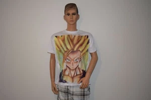 Anime T-Shirt Dragon Ball Z Son Goku super saiyajin Manga Cosplay Gr.XXL TS34 - Picture 1 of 2