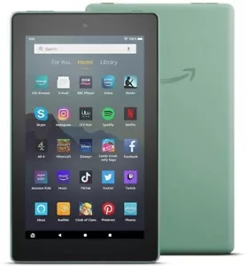 Amazon Fire 7 Tablet 16GB in Sage - 9th Generation - Picture 1 of 2