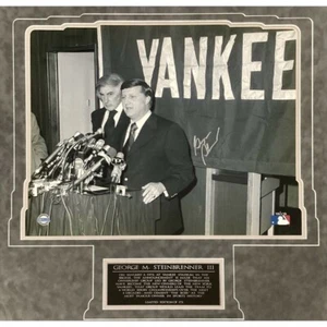 GEORGE STEINBRENNER RARE signed 16x20 Foto GERAHMT STEINER COA Autogramm Auto - Bild 1 von 6