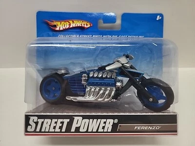 New 2009 Hot Wheels Street Power Ferenzo 1:18 Die Cast Motorcycle - Image 1 of 4
