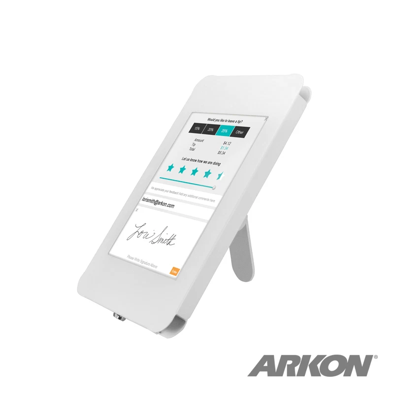 TAB05183KITW: Soporte de escritorio para iPad con bloqueo de llave para iPad 4, 3, 2, iPad Air 2 - Blanco Foto 1 de 4