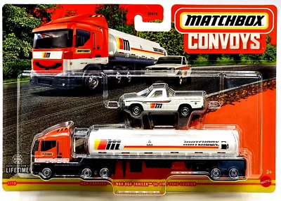 Matchbox Convoys Fahrzeug Truck Cabover Tanklaster mit 1977 Ford Courier - Bild 1 von 2