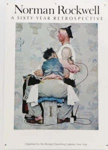 NORMAN ROCKWELL 1972 RARE ORIGINAL VINTAGE Art Exhibition Poster – Tattoo - Picture 1 of 2