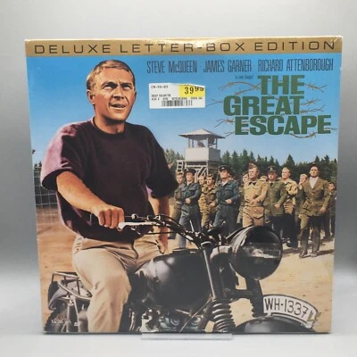 THE GREAT ESCAPE 1963 Classic Deluxe Letterbox Edition LD Laserdisc NEW SEALED Foto 1 de 4