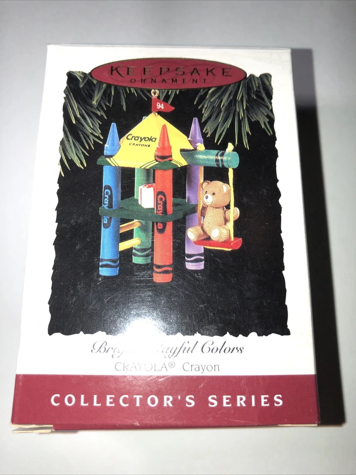 Hallmark Keepsake Ornament 1994 Bright Playful Colors Crayola Crayon series # 6