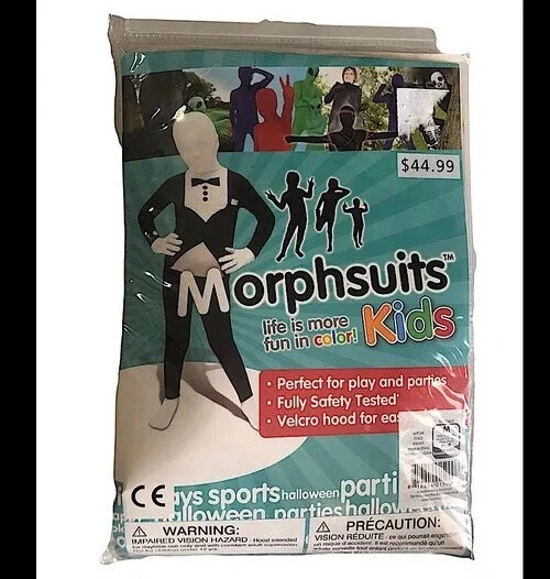 Original Morphsuits Black Tuxedo Kids Suit Character Morphsuit Medium 780057