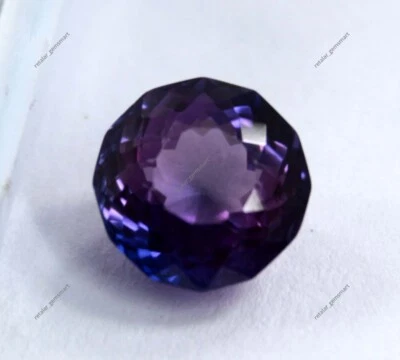 5 Ct Extremely Rare Natural Tanzanite Round CERTIFIED Rare Loose Gemstone - Image 1 of 4