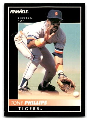 Tony Phillips 1992 Pinnacle Baseball #243 Detroit Tigers - Image 1 of 2