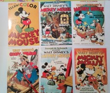 6 carte postale postcard Mickey Mouse   Walt Disney's