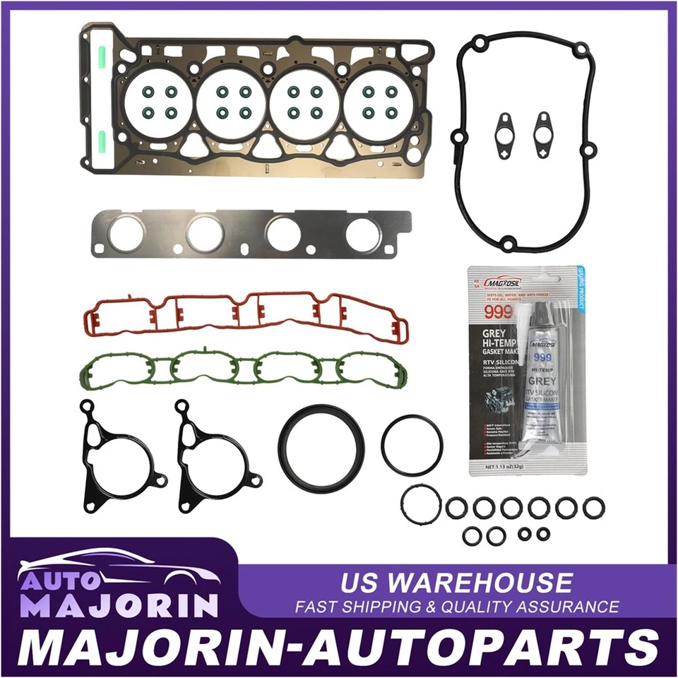 New Cylinder Head Gasket set kit fits 2009-2012 Volkswagen Eos 2.0L l4 GAS DOHC - Image 1 of 1