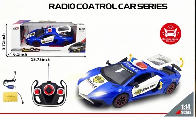 Remote Control Police Car Toy w/ Lights & Sirens - Rechargeable Battery Included - Image 1 of 4