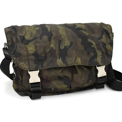 Used Prada Messenger Shoulder Bag Va0887 Testu Nylon Mimetico Camouflage Green T - Image 1 of 4