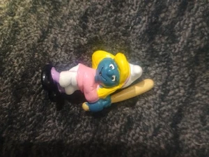 Vintage 1984 Peyo Schleich Schlumpfine Baseball Softball PVC Figur. RAR! - Bild 1 von 7