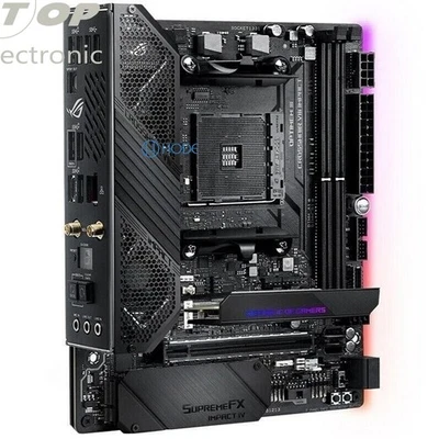 ASUS ROG CROSSHAIR VIII IMPACT motherboard X570 AM4 DDR4 64G M-ITX - Image 1 of 4