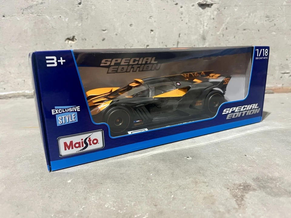 1/18 Bugatti Bolide Naranja Maisto Edición Especial Diecast Modelo Coche ¡Muy Raro! Foto 1 de 4