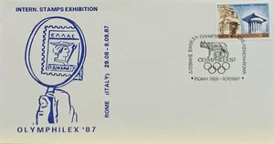 F-EX60571 GRECIA 1987 CANCELACIÓN ESPECIAL JUEGOS OLÍMPICOS OLÍMPICOS OLÍMPICOS. - Imagen 1 de 2