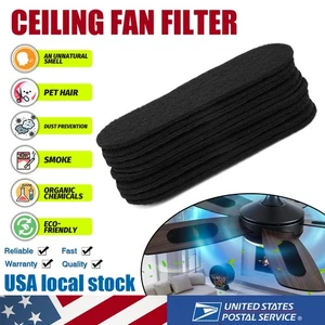 30 Pcs Ceiling Fan Air Dust Filter Remove Airborne Pollen, Allergens, Pet Hair - Picture 1 of 15