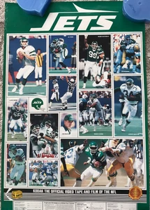 Vintage 1987 New York Jets Kodak Poster - Picture 1 of 4