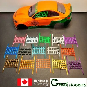 RC 1/10 Grande/2 Puertas Ventana Red Malla Cubierta Escala Drift Carrocería Accesorios - Imagen 1 de 21