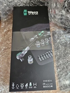 Wera 8100 SC 6 Zyklop Speed 1/2" Multifunction Ratchet & Socket Set - Picture 1 of 2