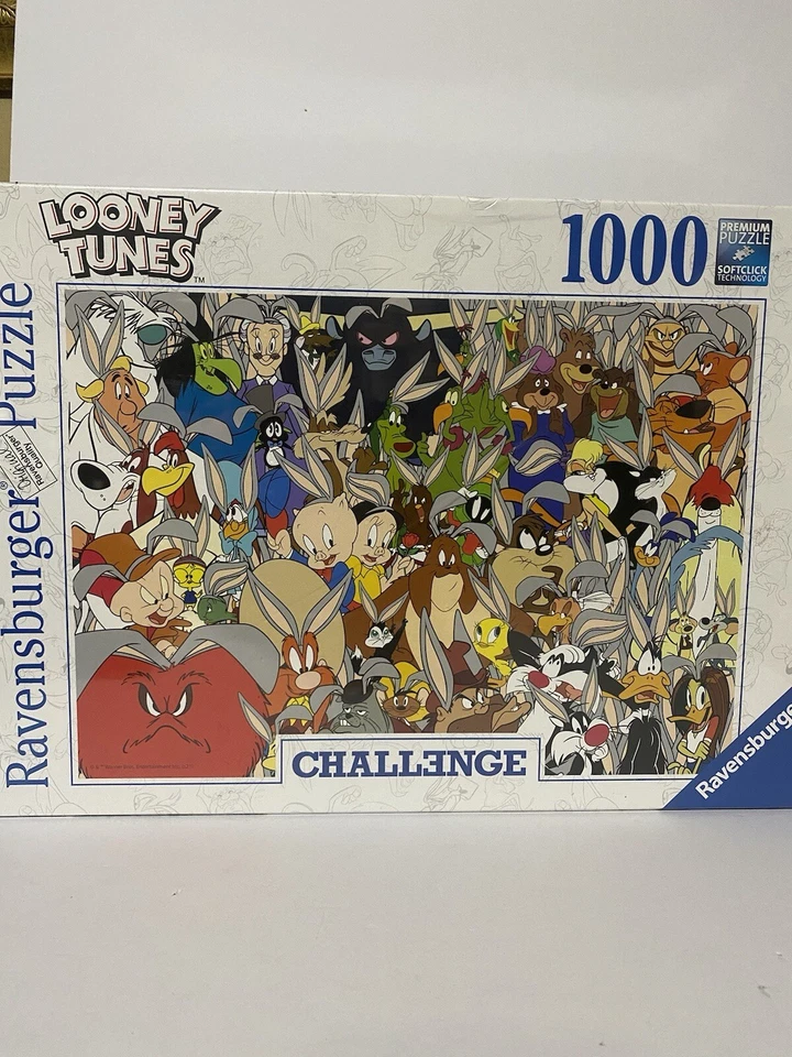 Looney Tunes Challenge 169269 Ravensburger 1000 Pc Jigsaw Puzzle 27x20" Complete