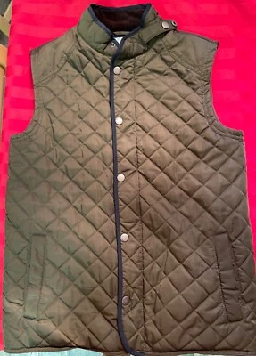 Chaleco Class Club Boys acolchado forrado de lana verde salvia 14/16 bolsillos con abertura Foto 1 de 4