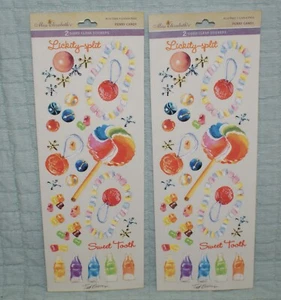 2-Miss Elizabeth's Penny Candy Clear Scrapbook Stickers Decorative NEW Pop+ - Picture 1 of 3
