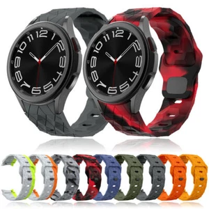 Football Pattern Silicone Band Strap for Samsung Watch 4 5 Pro 6 40/44/43/47mm - Picture 1 of 54