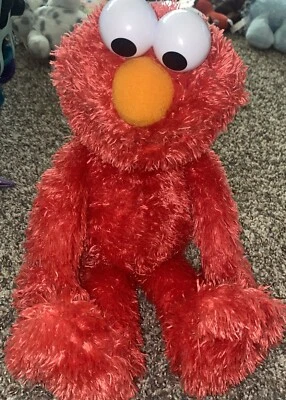 2013 Gund, Улица Сезам, Elmo плюшевый No 075351 14 дюймов низ сидячих бобов - Изображение 1 из 4