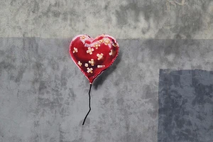 BANKSY BATTLE TO SURVIVE A BROKEN HEART GRAFFITI ART GICLEE PRINT FINE CANVAS - Picture 1 of 4