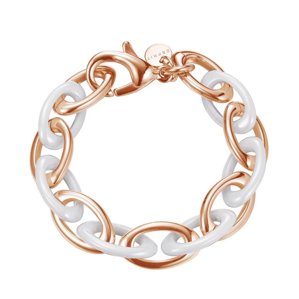 Esprit Damen Armband Pure Ceramic white Rosé Edelstahl ESBR11432C210 - Bild 1 von 1