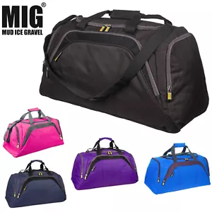 Mens & Ladies MIG Large Travel Holdall Luggage Bag - SPORT LEISURE XL GYM DUFFLE - Picture 1 of 18