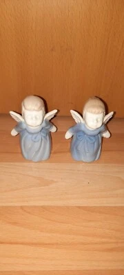 2x Gilde Schutzengel Porzellan  9,5 cm Hoch, ca 4 cm Durchmesser.  - Bild 1 von 4