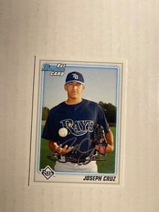 Tampa Bay Rays JOSEPH CRUZ Signed Card