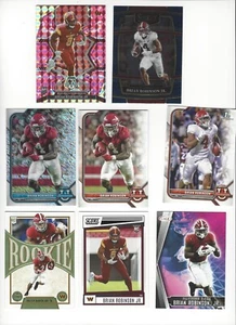 ¡Lote de tarjetas BRIAN ROBINSON ROOKIE (8) con mosaico rosa! Alabama, SF 49ers, comandantes - Imagen 1 de 2