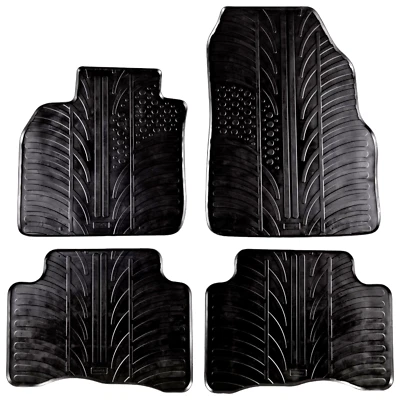 Alfombrillas de goma para coche Renault Scenic MK2 para todo tipo de clima revestimientos de automóviles de alta resistencia Foto 1 de 4