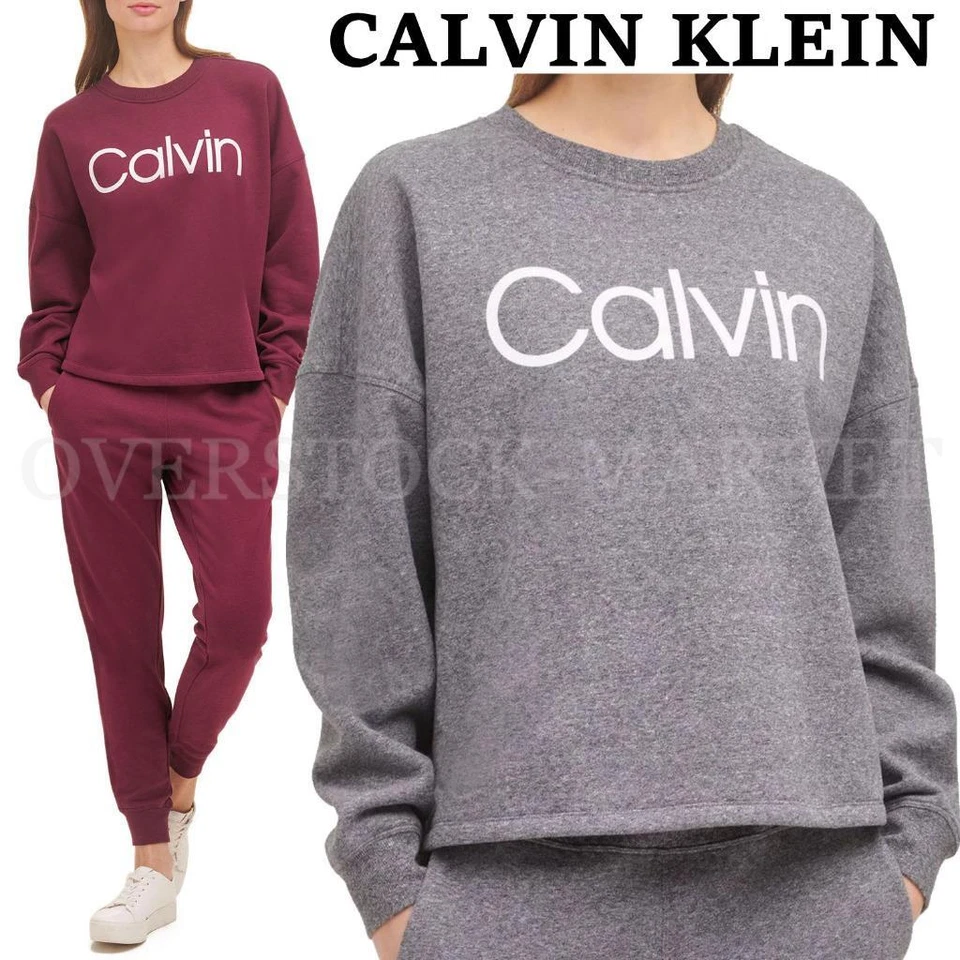 ¡NUEVO! SUDADERA MUJER CALVIN KLEIN LOGO POLAR FORRADA! ¡SUAVE Y CÓMODO! VARIEDAD Foto 1 de 1