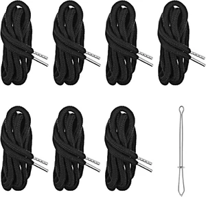 6PCS Drawstring Cords Replacement, 51.1In Replacement Clothing Drawstring Waist - Picture 1 of 12
