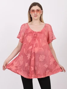 Women's casual Floral Printed Summer Casual T-shirt Top  Wholesale Mix Lot - Picture 1 of 11