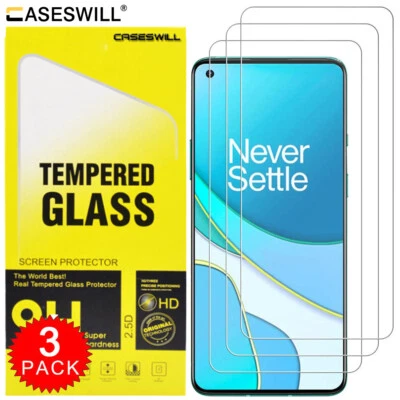 For OnePlus 8T / 8T+ Plus 5G Caseswill HD-Clear Tempered Glass Screen Protector - Image 1 of 4