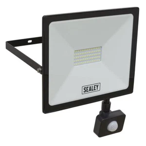 Sealey LED113PIR Extra Slim Floodlight with PIR Sensor 50W SMD LED - Afbeelding 1 van 4