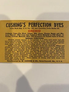 Vintage Cushing’s Perfection Dyes Orchid - Picture 1 of 2